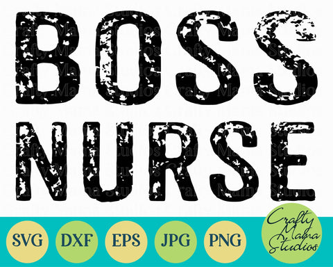 Girl Power Svg - Boss Nurse SVG - Hero Svg SVG Crafty Mama Studios 