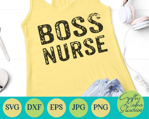 Girl Power Svg - Boss Nurse SVG - Hero Svg SVG Crafty Mama Studios 