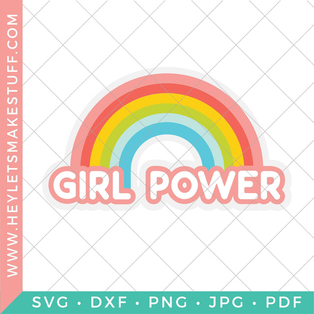 Girl Power SVG Hey Let's Make Stuff 
