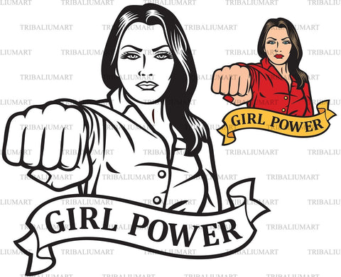 Girl power SVG TribaliumArtSF 