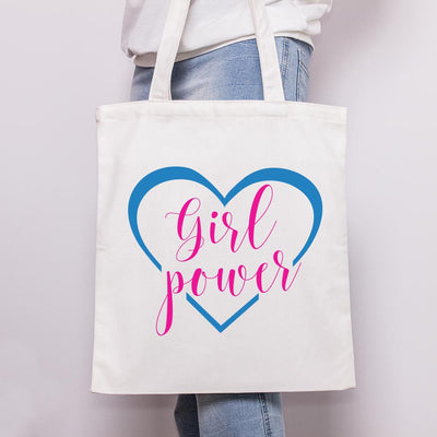 Girl Power With Heart Hand Lettered Cut file SVG Cursive by Camille 