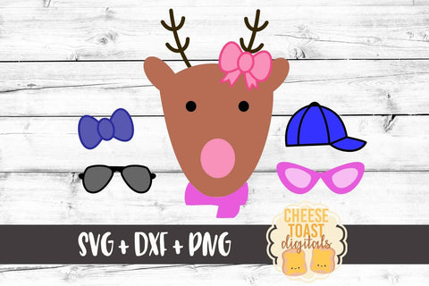 Girl Reindeer - Personalize Your Reindeer SVG Cheese Toast Digitals 