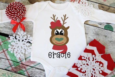Girl Reindeer SVG Morgan Day Designs 