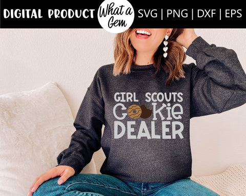 Girl Scouts SVG Bundle | Girl Scout Mom | Girl Scout Trefoil SVG | Girl Scout tshirt Design | Scout Mom | Cookie Mom | Girl Scout Cookies SVG What A Gem SVG 