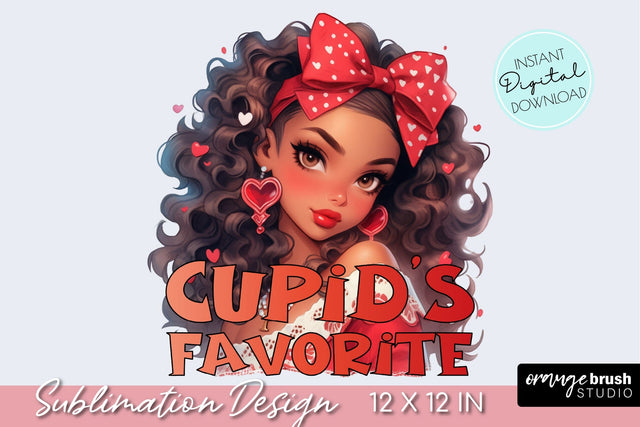 Girl Valentine Quote, Valentines Day Sublimation Design Sublimation OrangeBrushStudio 