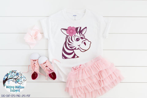 Girl Zebra SVG SVG Wispy Willow Designs 