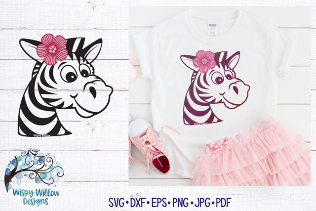 Girl Zebra SVG SVG Wispy Willow Designs 