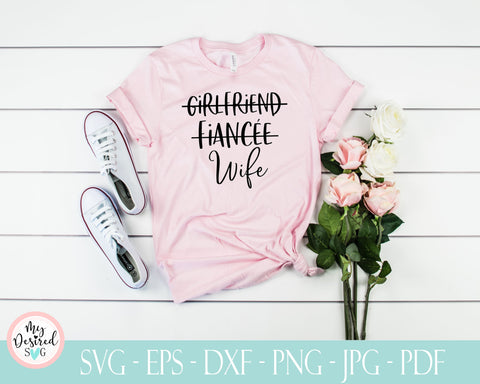 Girlfriend Fiancee Wife svg, Bundle, Matching Couples, Engagement Shirt, Hubby Svg, Wifey svg, husband shirt, Groom svg, SVG Design SVG MyDesiredSVG 