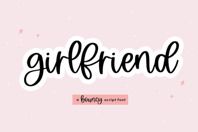 Girlfriend - Handwritten Script Font Font KA Designs 