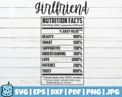 Girlfriend Nutrition Facts SVG MintyMarshmallows 