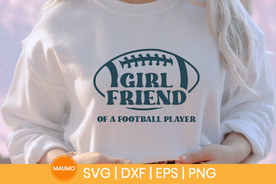 Girlfriend of a football player sports svg quote SVG Maumo Designs 