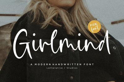Girlmind Modern Handwritten Font Font Letterative 