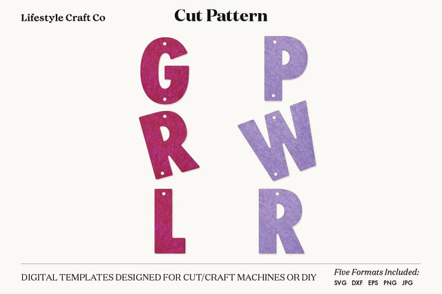 Girls Earring SVG, Faux Leather Earring Templates, Cricut cut file SVG Lifestyle Craft Co 