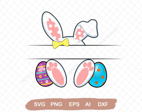 Girls Easter PNG file, Girls Easter Bunny sublimation file SVG DiamondDesign 