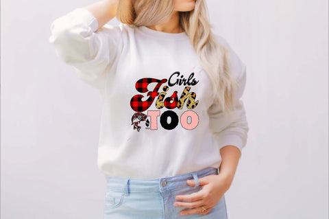 Girls Fish Too Sublimation SVGArt 