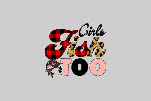 Girls Fish Too Sublimation SVGArt 