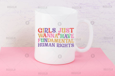 Girls just wanna have fundamental human rights SVG SVG Regulrcrative 
