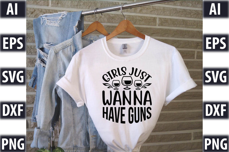 girls just wanna have guns SVG SVGista 