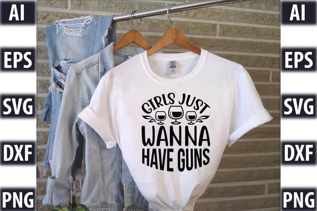 girls just wanna have guns SVG SVGista 