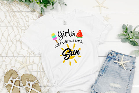 Girls Just Wanna Have Sun SVG SVG Hippo Creations 