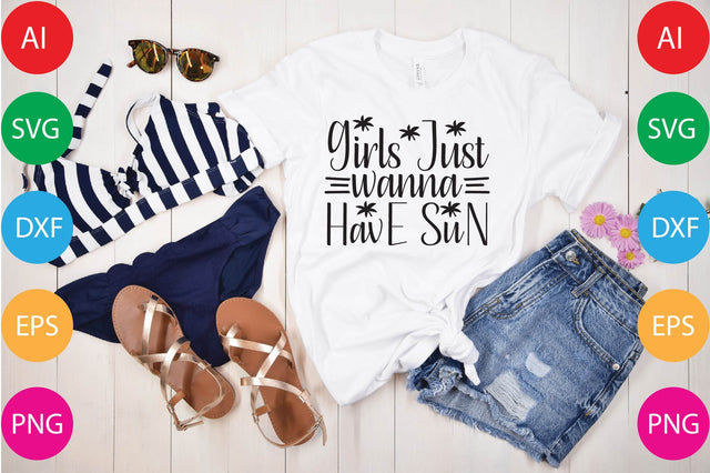 Girls Just Wanna Have Sun svg SVG Shahin alam 