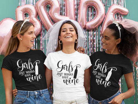 Girls Just Wanna Have Wine SVG So Fontsy Design Shop 