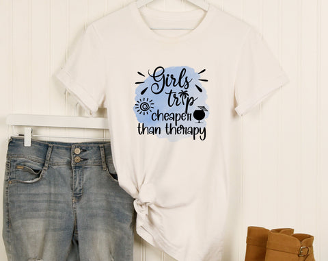 Girls Trip Sublimation Designs Bundle, 6 Girls Trip 2022 PNG Files, Girl's Trip Cheaper Than Therapy PNG, Warning Girls Trip In Progress PNG Sublimation HappyDesignStudio 