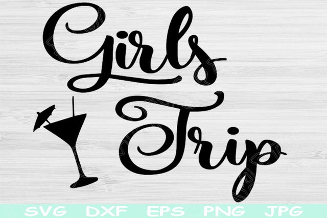 Girls Trip Svg Files for Cricut, Best Friends Svg Cut File, Road Trip Svg Girls Getaway, Ladies Night Svg Digital Download Vacation Vector. SVG TiffsCraftyCreations 