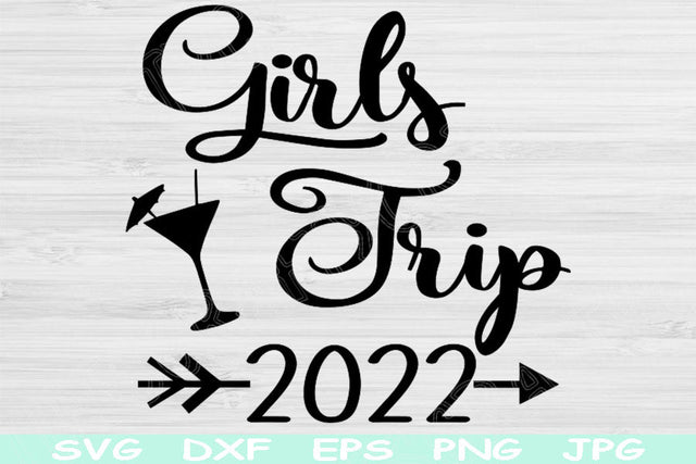 Girls Trip Svg Files for Cricut, Best Friends Svg Cut File, Road Trip Svg Girls Getaway, Ladies Night Svg Digital Download Vacation Vector. SVG TiffsCraftyCreations 