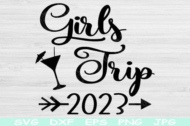 Girls Trip Svg Files for Cricut, Best Friends Svg Cut File, Road Trip Svg Girls Getaway, Ladies Night Svg Digital Download Vacation Vector. SVG TiffsCraftyCreations 