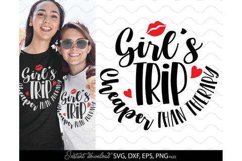 Girls Trip SVG | Friends Trip SVG | Girls Weekend SVG | Girls Friendship SVG SVG March Design Studio 