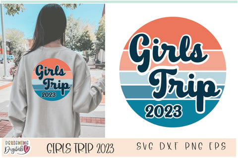 Girls Trip SVG, Summer SVG Files for Cricut, Beach svg, Travel svg, Vacation svg SVG Designing Digitals 