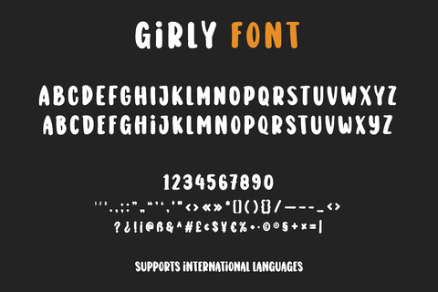 Girly Font twinletter 