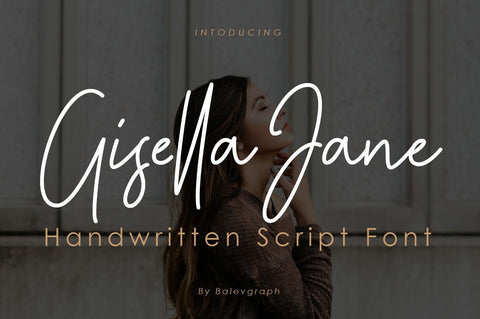 Gisella Jane Handwritten Script Font Font Balevgraph Studio 