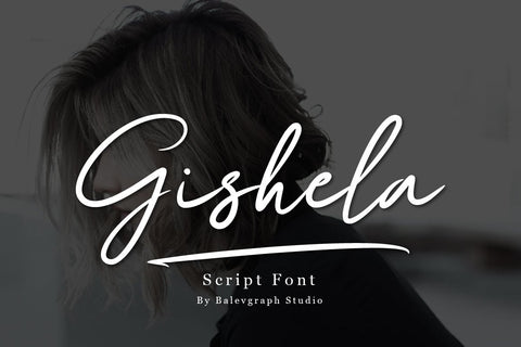 Gishela Script Font Font Balevgraph Studio 