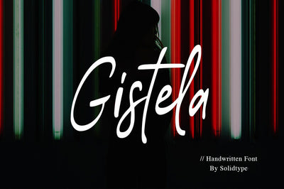 Gistela | Handwritten Font Font Solidtype