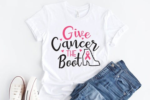 Give Cancer the Boot, Breast Cancer SVG SVG CraftLabSVG 