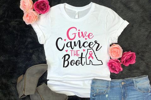 Give Cancer the Boot, Breast Cancer SVG SVG CraftLabSVG 