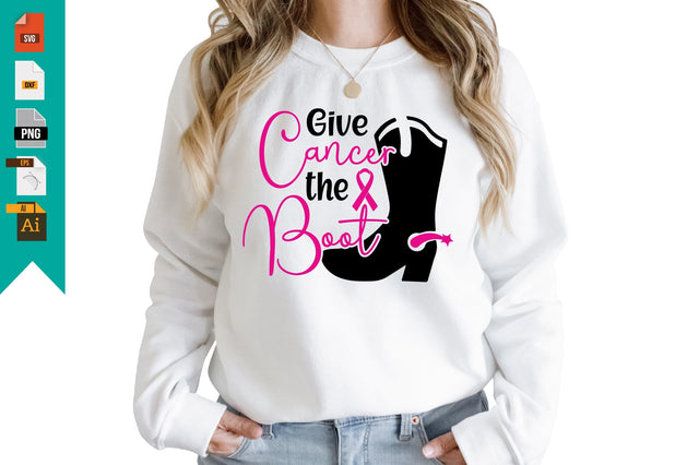 Give Cancer the Boot SVG Craftlabsvg24 