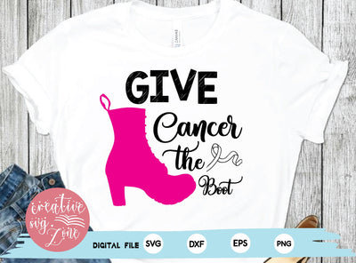 Give Cancer the Boot SVG md faruk hossain 