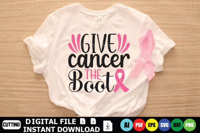 Give Cancer the Boot SVG Shahin alam 