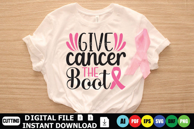 Give Cancer the Boot SVG Shahin alam 