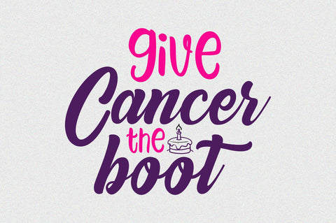 give cancer the boot svg SVG orpitasn 