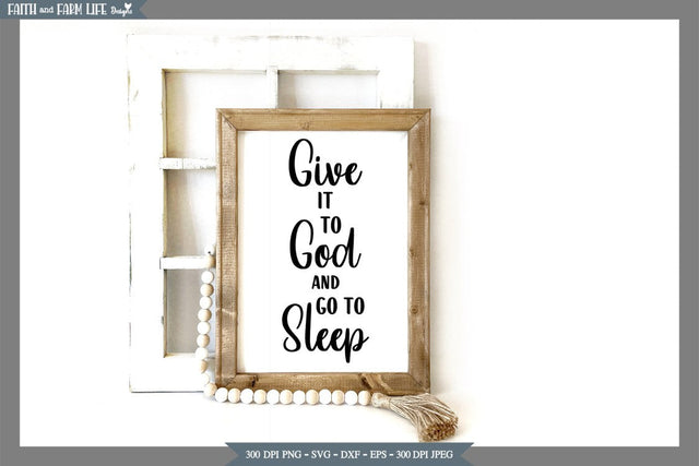 Give it to God | Religious SVG SVG Designs by Jolein 
