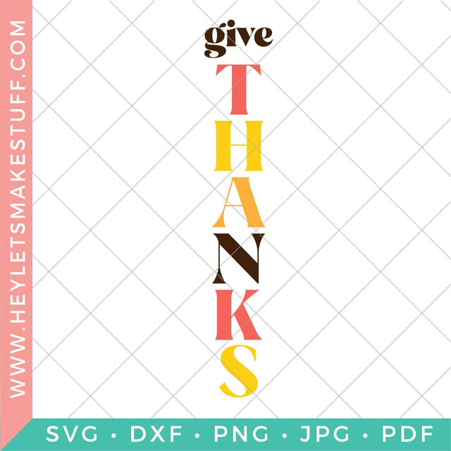 Give Thanks Fall Porch SVG SVG Hey Let's Make Stuff 
