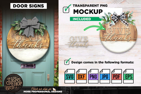 Give thanks | FALL SVG Sign SVG The Vintage Signs Shop 