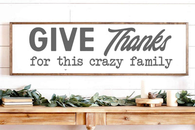 Give Thanks for This Crazy Family SVG Design SVG So Fontsy Design Shop 