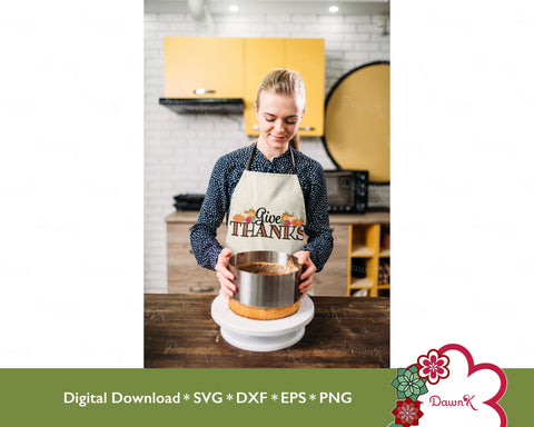 Give Thanks Layered SVG | Pumpkins, Leaves, and Warm Colors SVG DawnKDesigns 