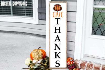 Give thanks porch sing svg, Thanks giving day porch svg, Happy Thanksgiving svg SVG Isabella Machell 