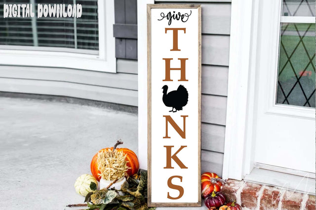Give thanks porch sing svg, thanksgiving porch svg, Happy Thanksgiving svg SVG Isabella Machell 